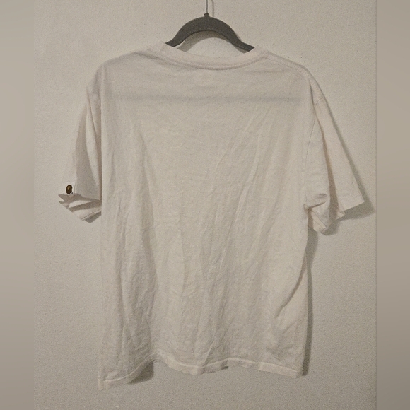 BAPE Camo By Bathing Ape Tee White Navy Mens Size Large T Shirt - Picture 2 of 7